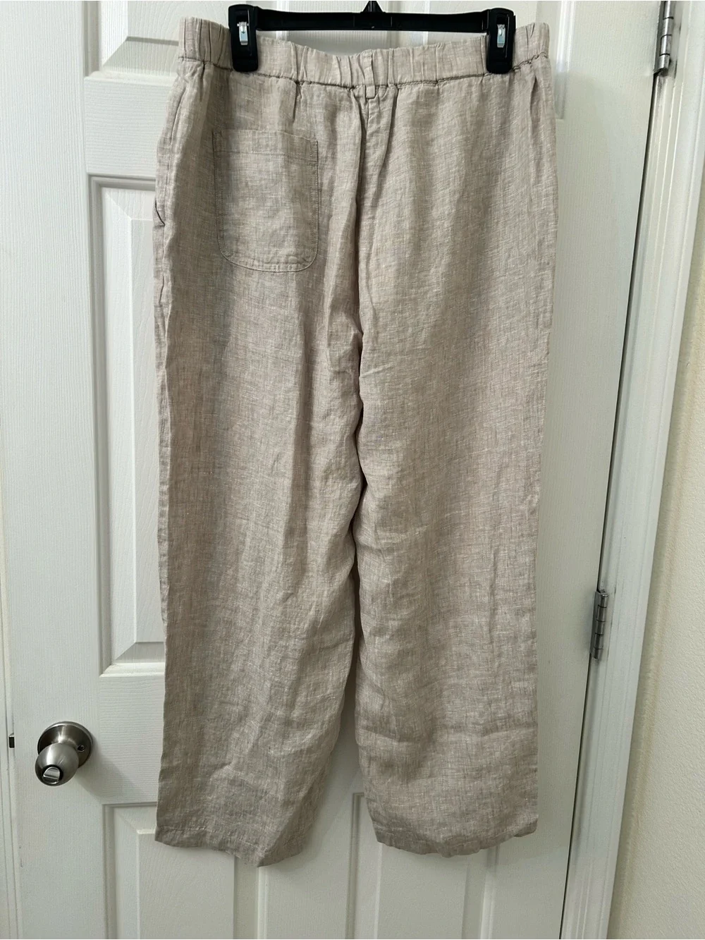 Quince 100% Linen Pants 🌾 NWT Sz L Flax Tan 26” Inseam